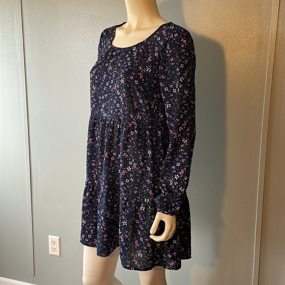 Wild fable, Long sleeve, floral, tunic dress. Size L